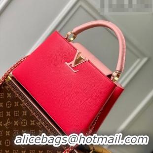 Grade Design Louis Vuitton Capucines MM Bag in Taurillon Leather M21689 Rose/Pink