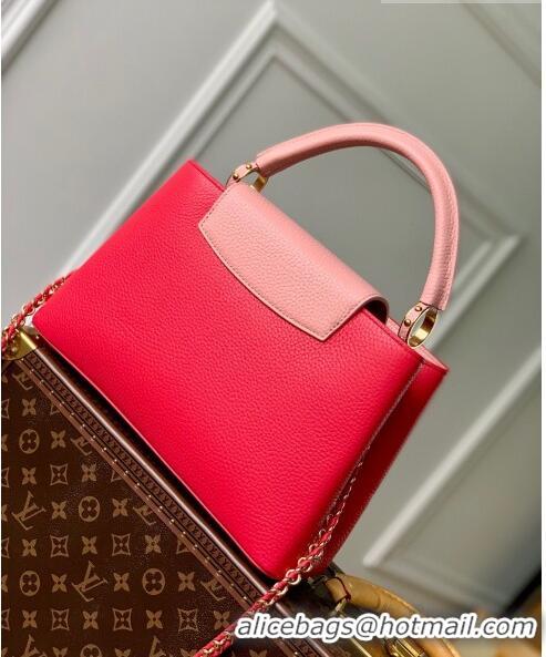 Grade Design Louis Vuitton Capucines MM Bag in Taurillon Leather M21689 Rose/Pink