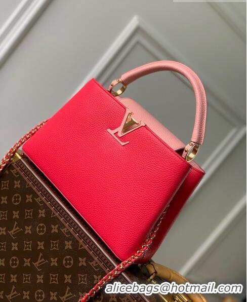 Grade Design Louis Vuitton Capucines MM Bag in Taurillon Leather M21689 Rose/Pink