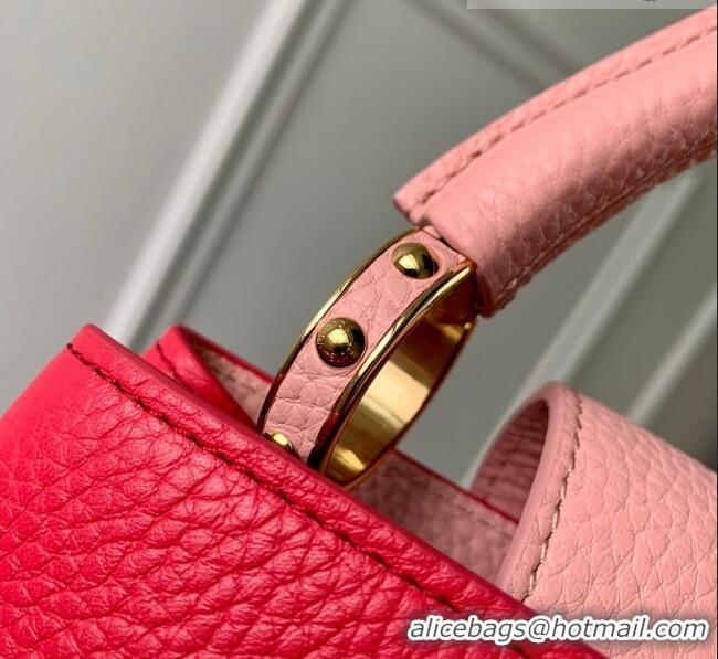 Traditional Specials Louis Vuitton Capucines Mini Bag in Taurillon Leather M21689 Rose/Pink