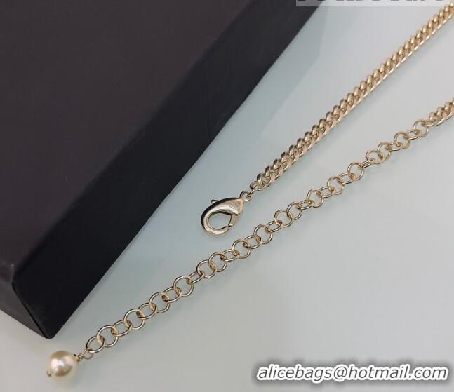 Trendy Design Chanel Heart Chain Belt with Pearls 120899