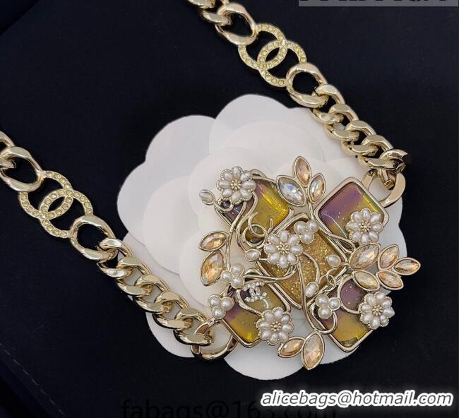 Good Taste Chanel Flora Chain Belt AB9610 