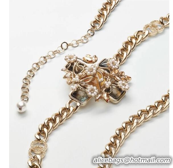 Buy Fashionable Chanel Flower Chain Belt CH122623