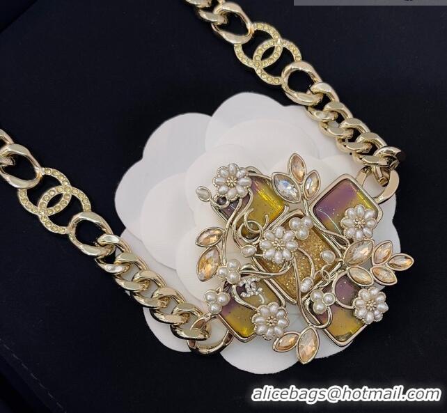 Buy Fashionable Chanel Flower Chain Belt CH122623