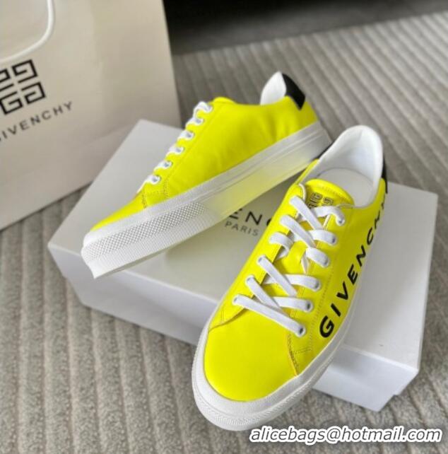 Trendy Design Givenchy City Sport Sneakers in GIVENCHY Leather Yellow 401037