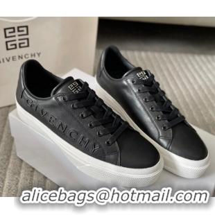 Shop Cheap Givenchy City Sport Sneakers in GIVENCHY Leather Black 401038