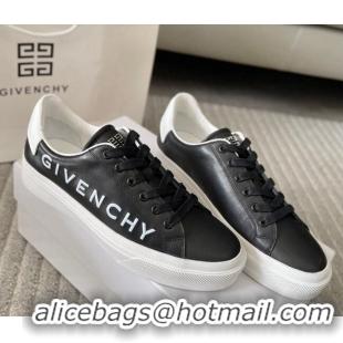 Stylish Givenchy City Sport Sneakers in GIVENCHY Leather Black1/White 401039