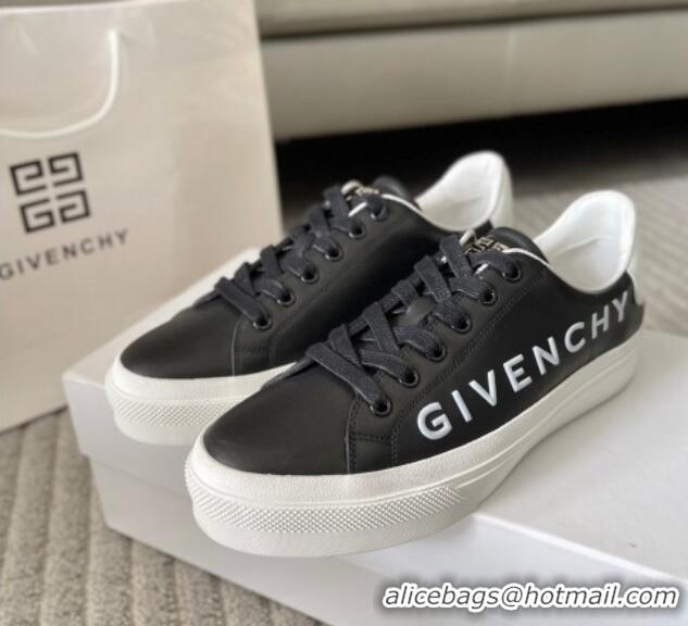 Stylish Givenchy City Sport Sneakers in GIVENCHY Leather Black1/White 401039