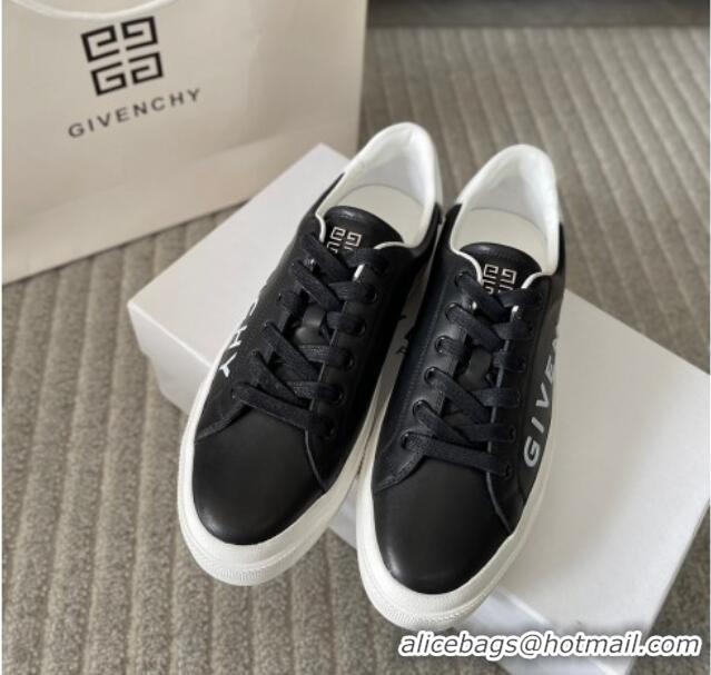 Stylish Givenchy City Sport Sneakers in GIVENCHY Leather Black1/White 401039