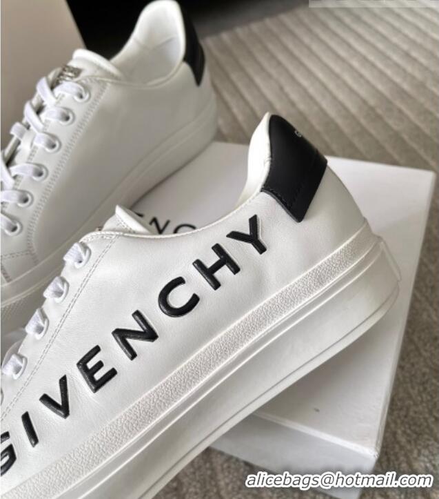 Good Product Givenchy City Sport Sneakers in GIVENCHY Leather White1 /Black 401041