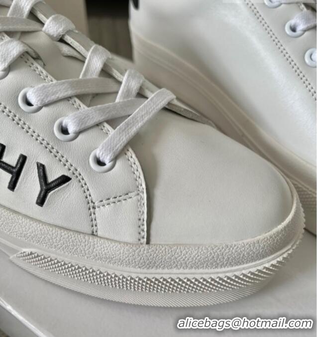 Good Product Givenchy City Sport Sneakers in GIVENCHY Leather White1 /Black 401041