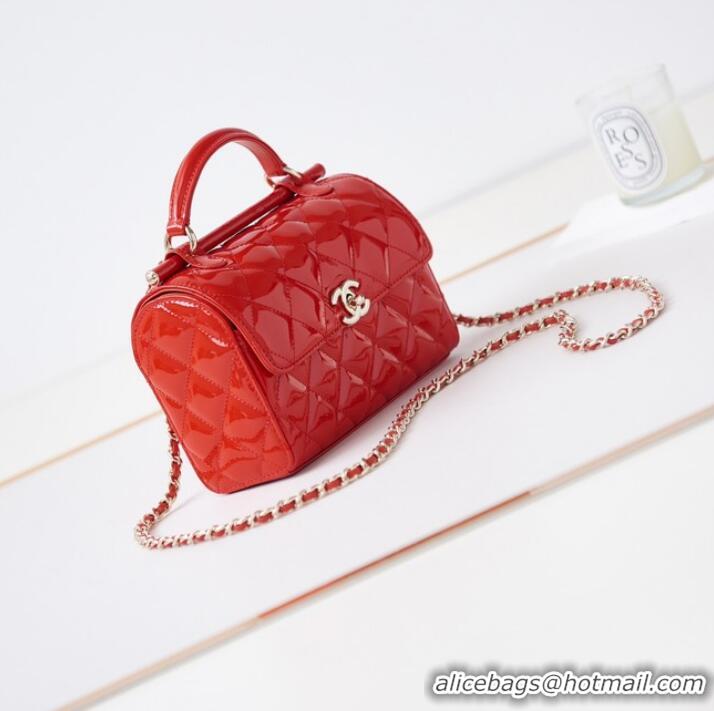 Good Looking Chanel SMALL BOX BAG AS4511 Red