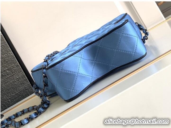 Famous Brand Chanel 24C Star Bag Satin AS4579 Blue