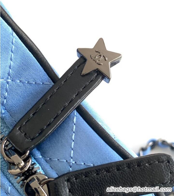 Famous Brand Chanel 24C Star Bag Satin AS4579 Blue