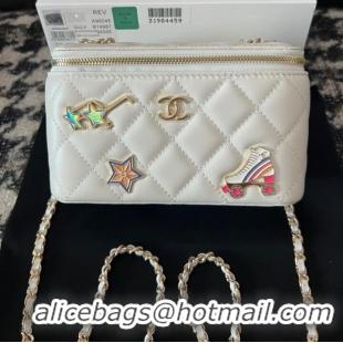 Popular Style Chanel CLUTCH WITH CHAIN AP3044 White