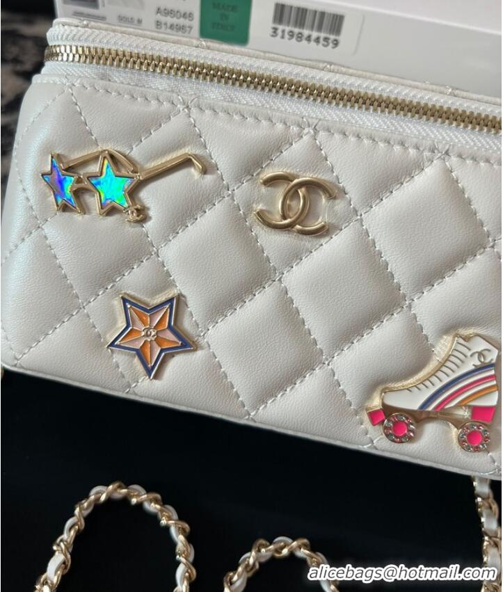 Popular Style Chanel CLUTCH WITH CHAIN AP3044 White