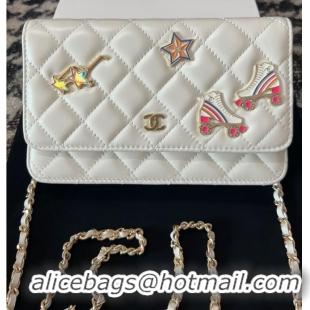 Promotional Chanel CLASSIC WALLET ON CHAIN AP0250 White