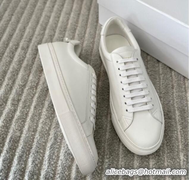 Sophisticated Givenchy City Sport Sneakers in Smooth Leather with Logo Tab All White 401052