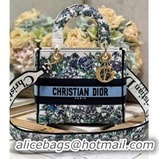 Unique Grade Dior MEDIUM LADY D-LITE BAG Embroidery M0565OE-7