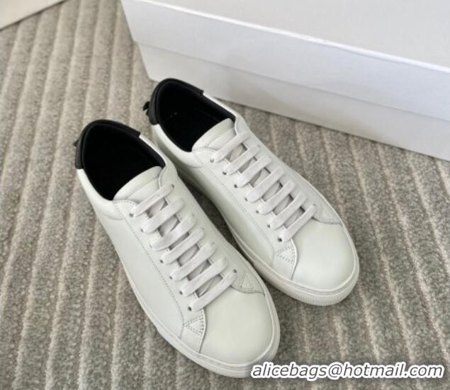 Good Quality Givenchy City Sport Sneakers in Smooth Leather with Logo Tab White/Black 401048