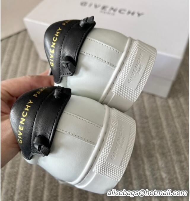 Good Quality Givenchy City Sport Sneakers in Smooth Leather with Logo Tab White/Black 401048