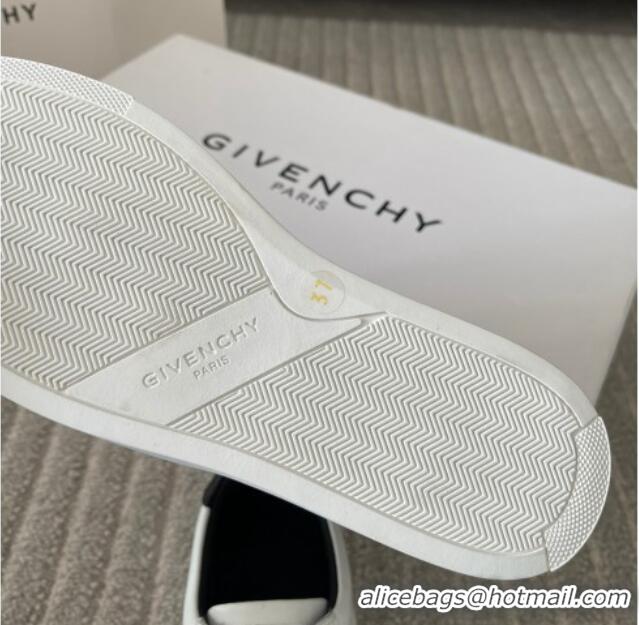 Good Quality Givenchy City Sport Sneakers in Smooth Leather with Logo Tab White/Black 401048