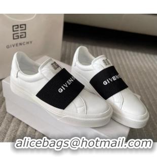 Trendy Design Givenchy City Sport Sneakers in Leather with Givenchy Strap White/Black 401053