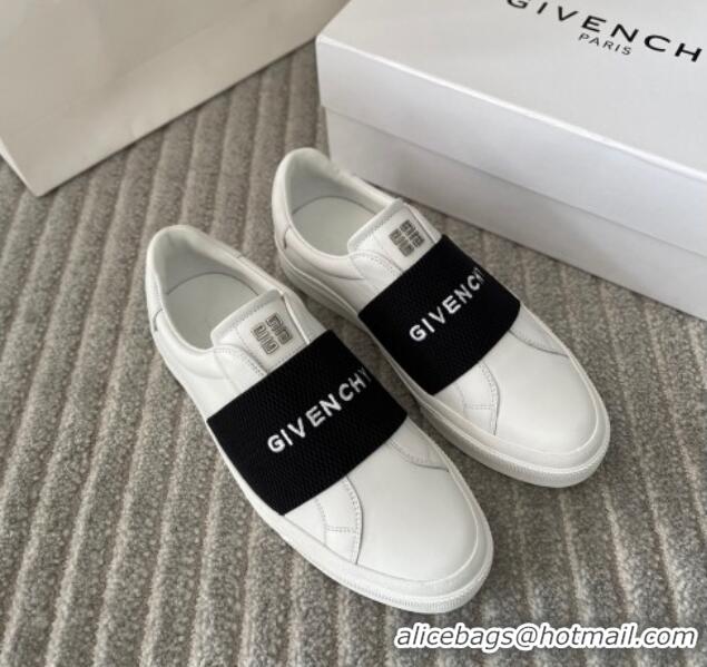 Trendy Design Givenchy City Sport Sneakers in Leather with Givenchy Strap White/Black 401053