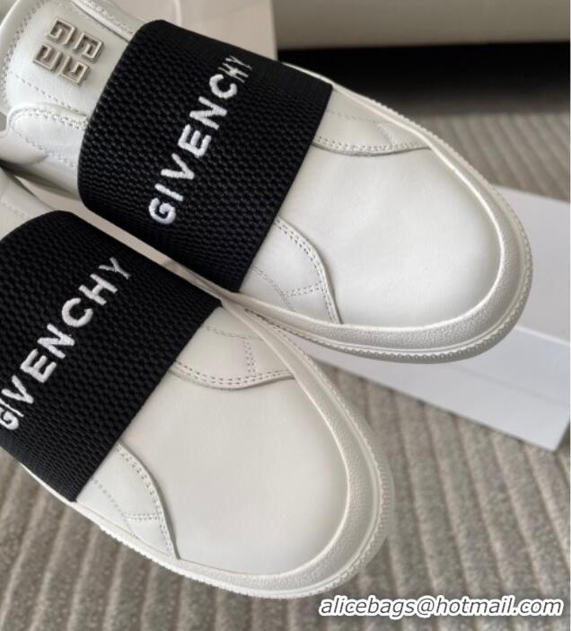 Trendy Design Givenchy City Sport Sneakers in Leather with Givenchy Strap White/Black 401053