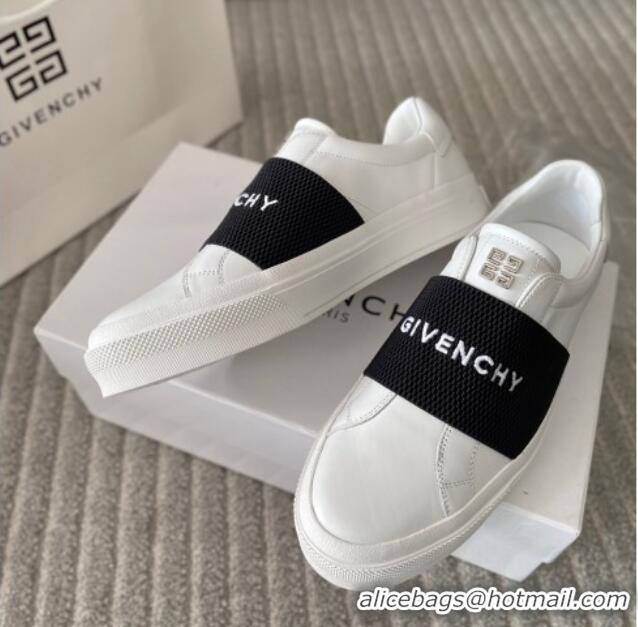 Trendy Design Givenchy City Sport Sneakers in Leather with Givenchy Strap White/Black 401053