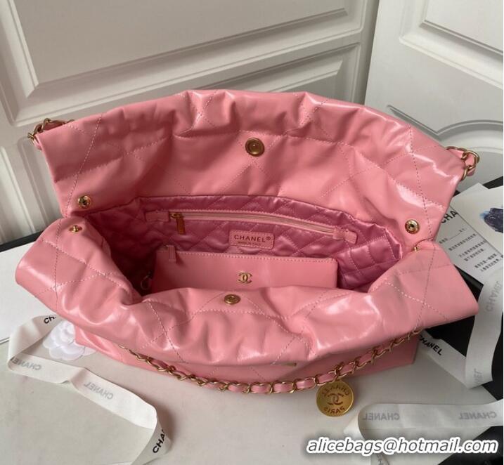 Best Price CHANEL 22 HANDBAG Calfskin & Gold-Tone Metal AS3261 Pink