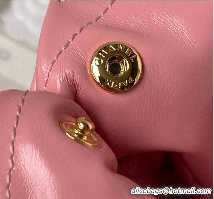 Best Price CHANEL 22 HANDBAG Calfskin & Gold-Tone Metal AS3261 Pink