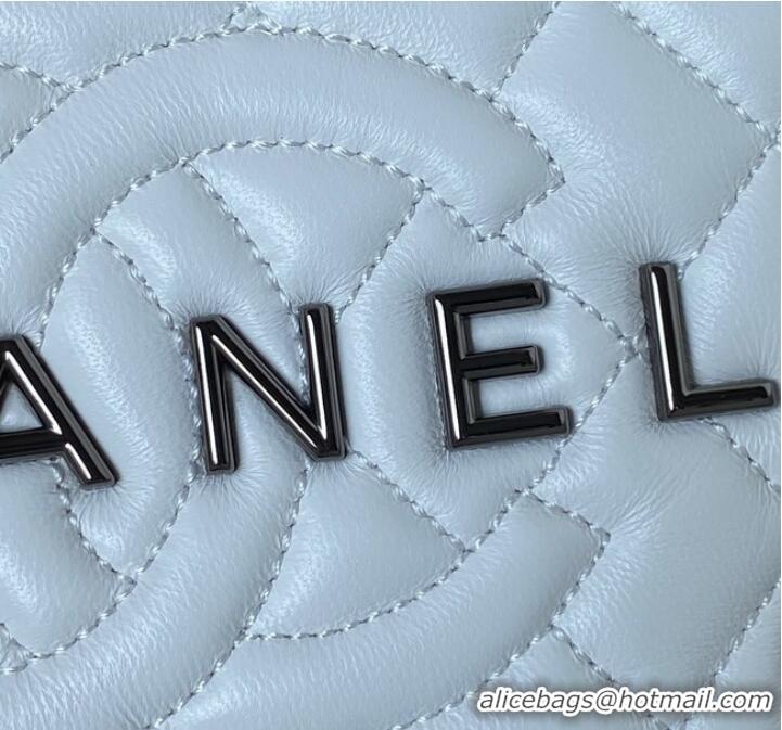 Best Price CHANEL STAR HANDBAG AS4579 & Guns-Tone Metal white