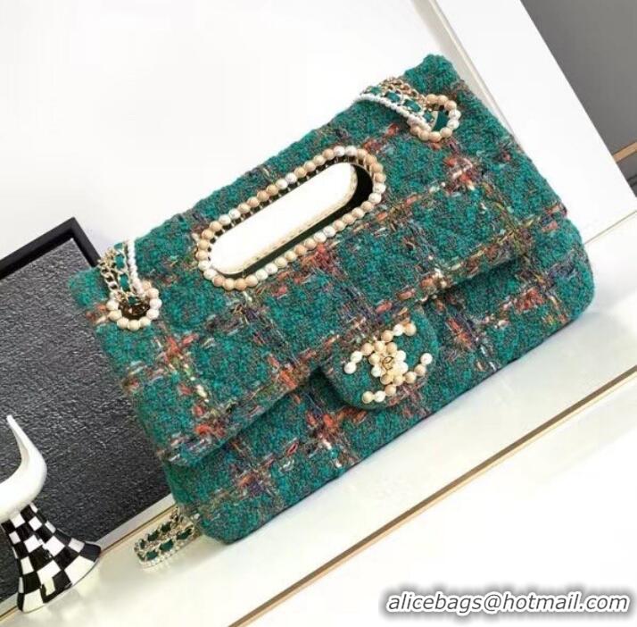 Top Quality Chanel CLASSIC HANDBAG AS4221 Green