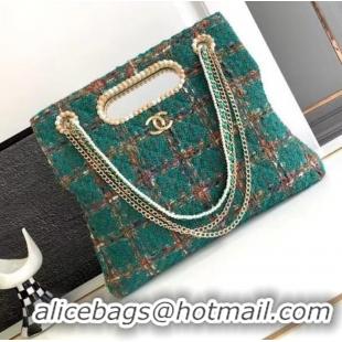 Grade Quality Chanel CLASSIC HANDBAG AS4222 Green