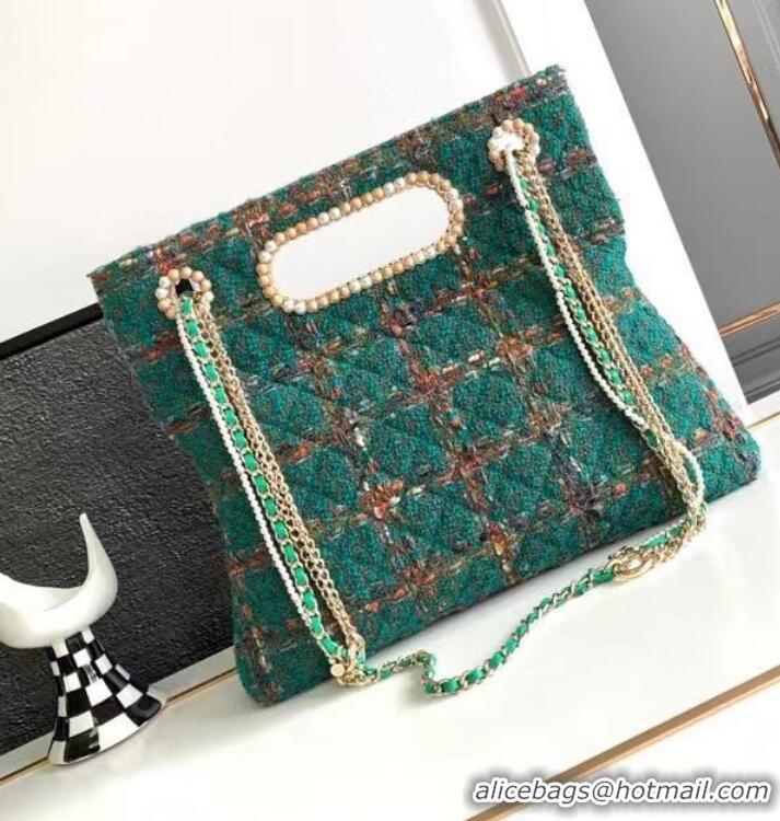 Grade Quality Chanel CLASSIC HANDBAG AS4222 Green