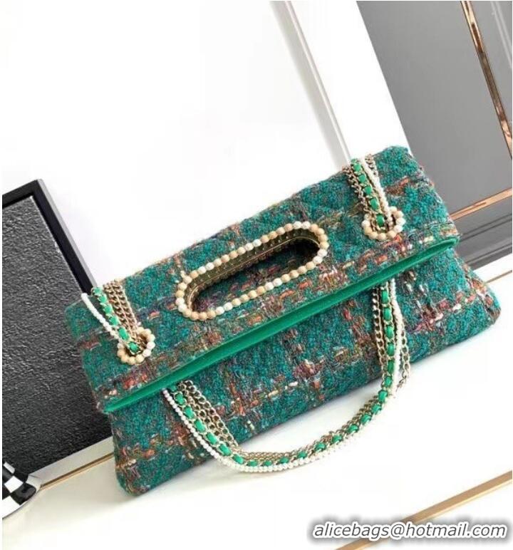 Grade Quality Chanel CLASSIC HANDBAG AS4222 Green