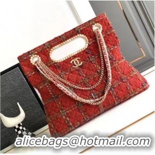 Traditional Discount Chanel CLASSIC HANDBAG AS4222 Red