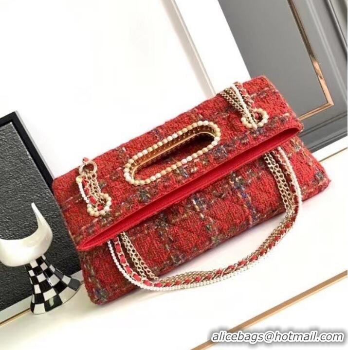 Traditional Discount Chanel CLASSIC HANDBAG AS4222 Red