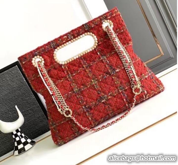 Traditional Discount Chanel CLASSIC HANDBAG AS4222 Red