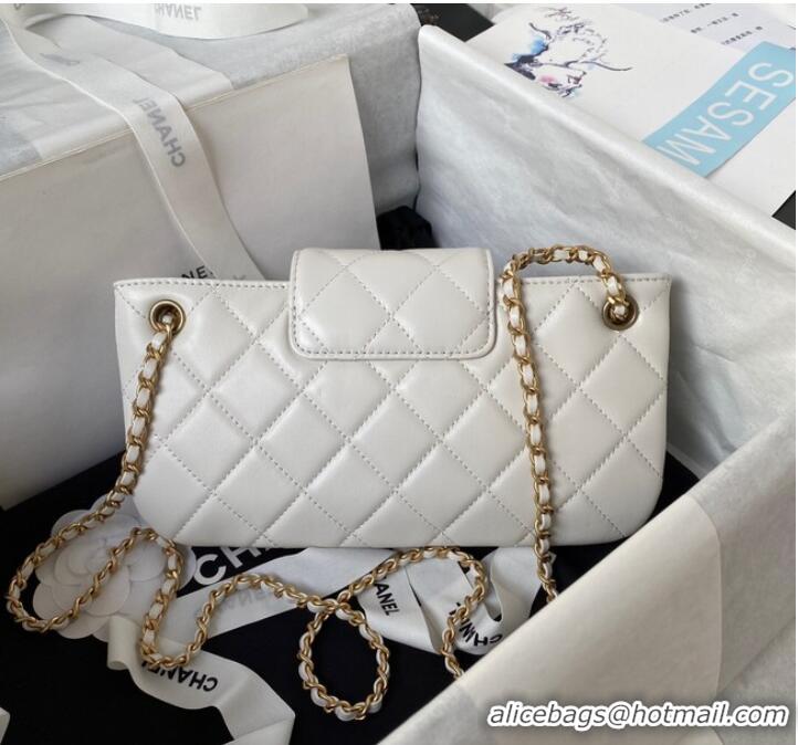 Pretty Style Chanel BAGUETTE BAG AS4611 White