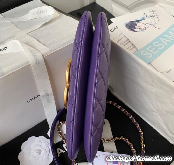 Best Price Chanel BAGUETTE BAG AS4611 Purple