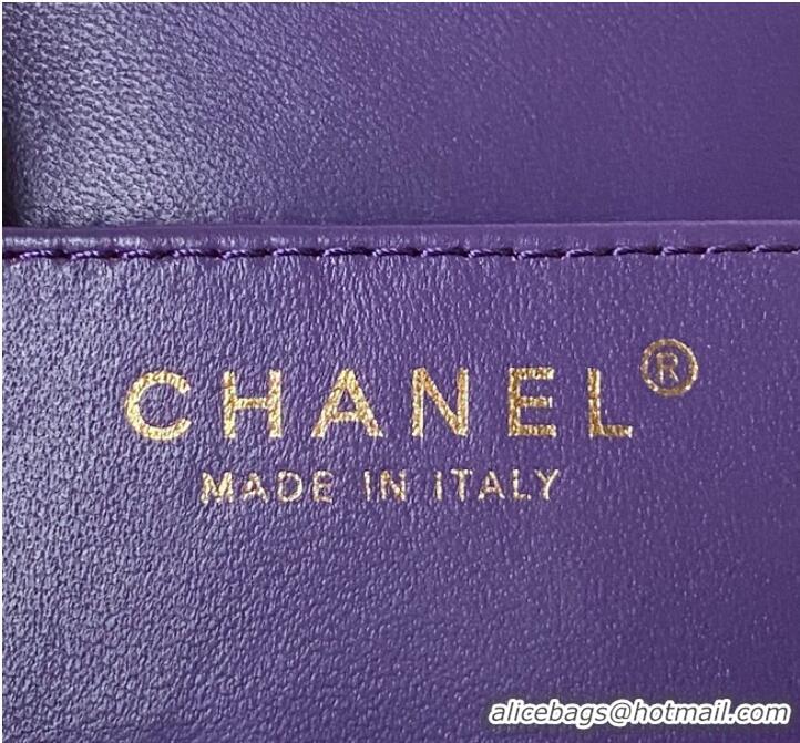 Best Price Chanel BAGUETTE BAG AS4611 Purple