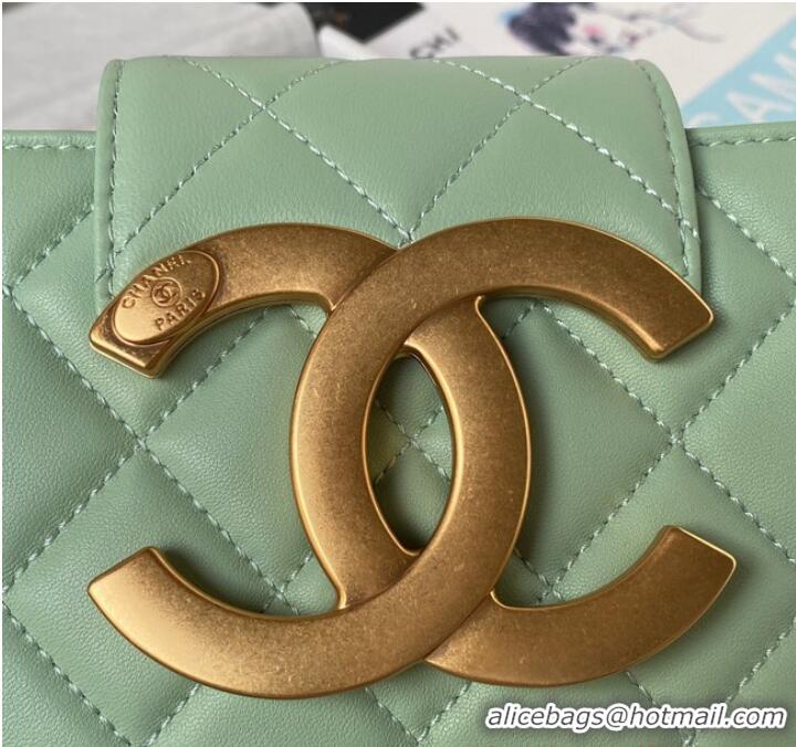 Low Cost Chanel BAGUETTE BAG AS4611 Green