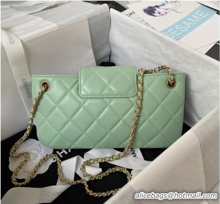 Low Cost Chanel BAGUETTE BAG AS4611 Green