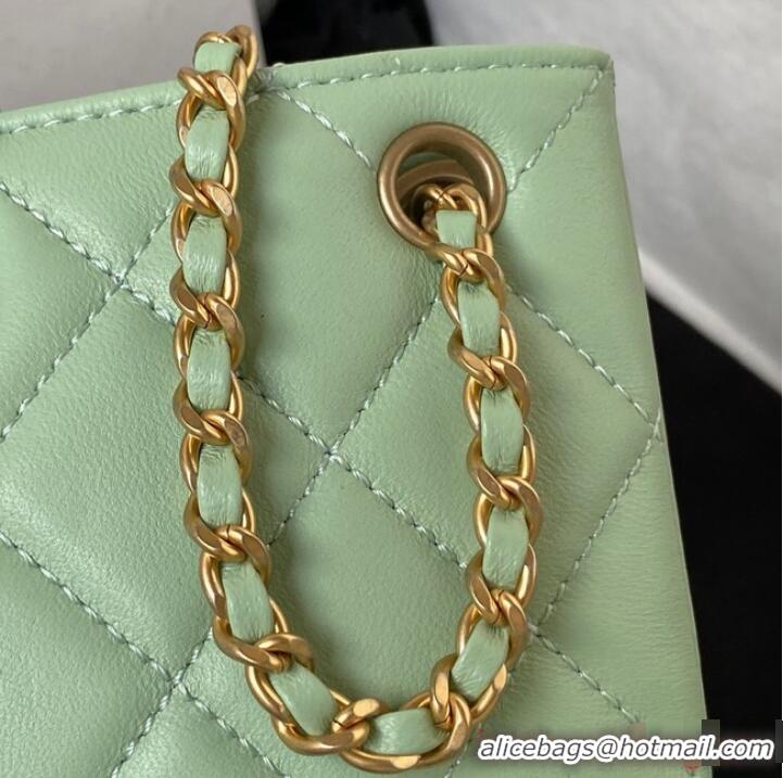 Low Cost Chanel BAGUETTE BAG AS4611 Green