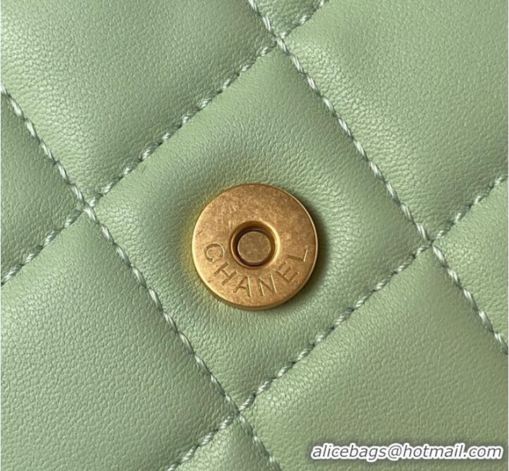 Low Cost Chanel BAGUETTE BAG AS4611 Green