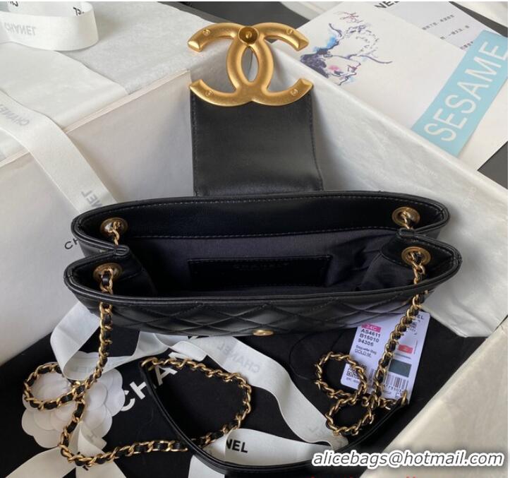 Top Grade Chanel BAGUETTE BAG AS4611 Black