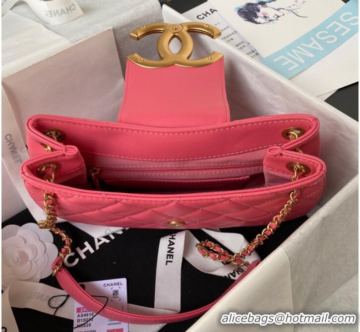 Best Grade Chanel MESSENGER BAG AS4610 Fuchsia