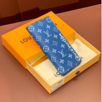 Super Quality Louis Vuitton BRAZZA WALLET M82790 Blue